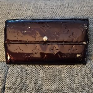 Louis Vuitton Dark Brown Vernis Wallet - Fixerupper